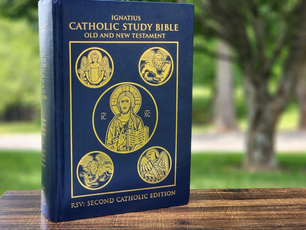 Reviewing the Ignatius Catholic Study Bible as a homeschool book.